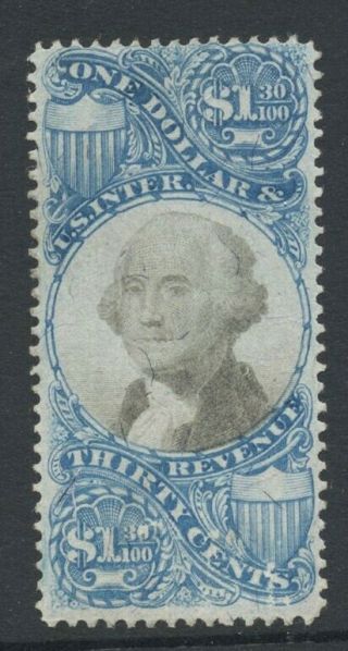Us Stamp 1871 Documentary - Second Issue $1.  30 Sc R119 Cat $750