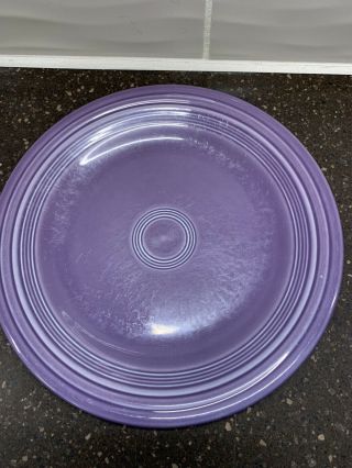 Fiesta Lilac Dinner Plate 10.  5  Retired Fiestaware Hlc Homer Laughlin Purple