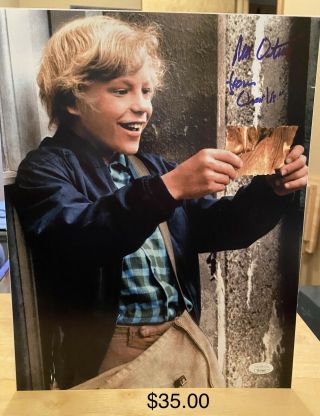 Peter Ostrum Autographed Photo Actor Charlie Willie Wonka Chocolate Factory