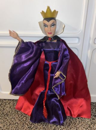 Disney Store Barbie Doll Snow White Evil Queen Articulated 11.  5 Complete -