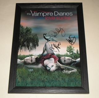 The Vampire Diaries Pp Signed & Framed 12x8 " Poster