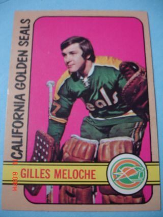 Authentic.  1972 - 73 Topps " Vintage " Rookie Card 69 Gilles Meloche Rc N/mt