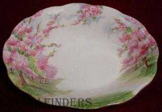 Royal Albert China Blossom Time Pattern Oval Vegetable Serving Bowl - 9 - 1/4 "