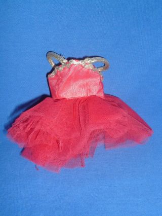 Vintage Red/silver Ballerina Tutu Dress Hand Tailored Bernadette By Fondy