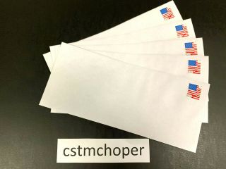 400 Authentic Forever Stamp Envelopes (white 10 Security Tinted " Peel N Seal ")
