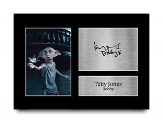 Toby Jones Harry Potter Dobby Gift Signed Autograph A4 Photo Print To Movie Fan