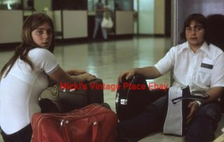 Vintage 1972 35mm Slide Photo Kids Waiting In Airport Republic Of China C31