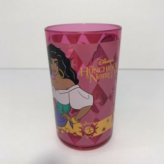 Vintage Disney Hunchback of Notre Dame Esmeralda Pink Plastic Cup by Zak Designs 2
