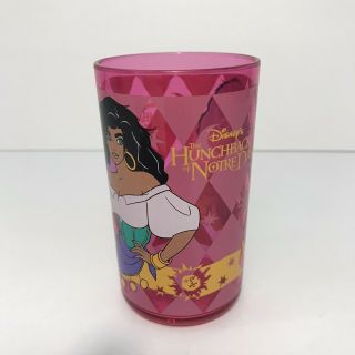 Vintage Disney Hunchback of Notre Dame Esmeralda Pink Plastic Cup by Zak Designs 3