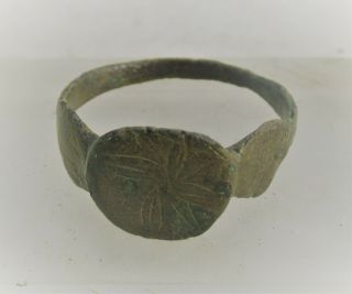 Detector Finds Ancient Medieval Byzantine Bronze Ring With Crusaders Star Motif