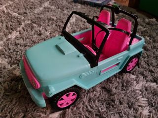 Barbie 4x4 Jeep Ght35 Vehicle Car Blue Playset Girls Toy Age 3,