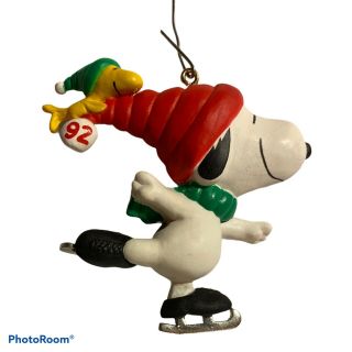 Vintage Hallmark 1992 Snoopy And Woodstock Keepsake Christmas Ornament Peanuts