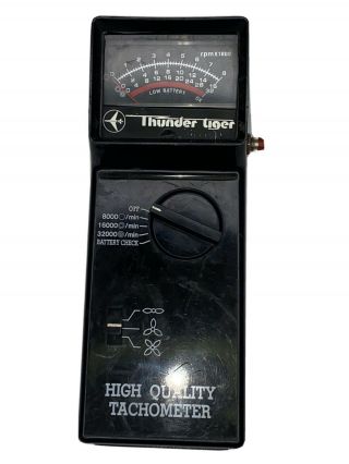 Vintage Thunder Tiger Tachometer Various Rpm Checks & 3 Wing Types