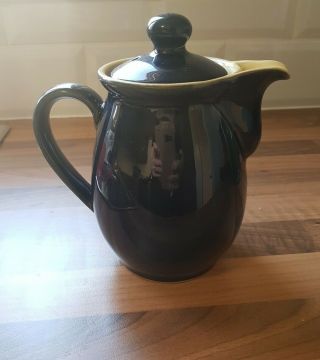 Vintage Denby Cottage Blue Stoneware 1pt Coffee Pot/hot Water Jug