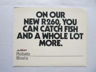 Vintage Amf Robalo Boat Sales Brochure 181 200 236 256 232