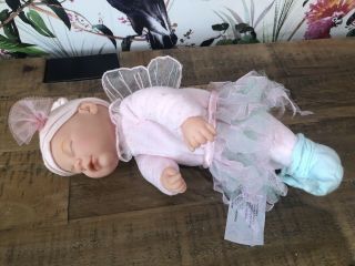 Anne Geddes Baby Fairy Pink Doll Bean Filled 9 "
