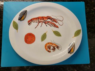 Bia Cordon Bleu Ma Jilly 11.  5 " Lobster Seafood Oval Plate Platter