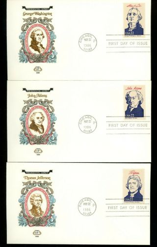 Us Fdc 2216a - 2219i House Of Farnam Cachet Set Of 36 Us Presidents 5/22/1986