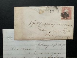 1865 Albany Ny Civil War Letter Medical Soldier Hospital Confederate Surrender