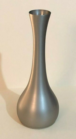 Brushed Silver Single Rose Vase