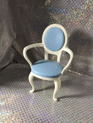Barbie Doll Blue Vintage Dining Room/desk Chair