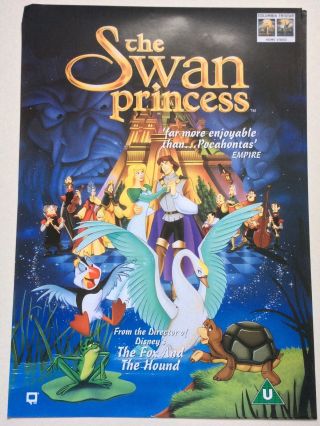 The Swan Princess / Vintage Video Film Poster / 4