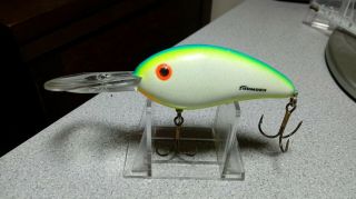 Bomber Bait Co,  " Fat Shad ",  Citrus W/blue Back,  3 " Body,  4 1/2 " O.  A. ,  Exc.