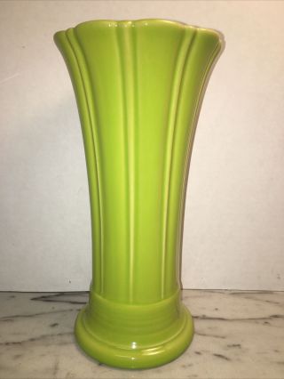 Hlc Fiestaware Lemongrass 9 1/2 In Fiesta Light Green Flower Vase