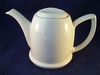 Vintage Hall China Forman Family White Teapot Tea Pot With Lid Usa