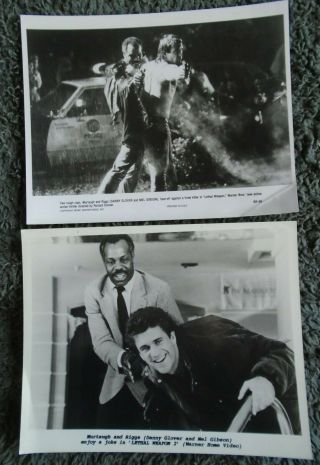 Danny Glover & Mel Gibson In Lethal Weapon 8 X 10 Film Press Photos,
