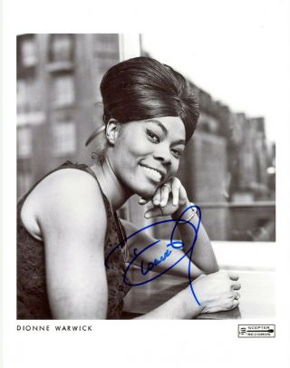 Dionne Warwick Autograph 8x10 Signed Photo (hand Signed)