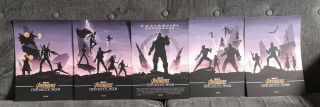 Marvel Avengers Infinity War Full Set Of 5 Odeon Uk Exclusive Posters A4 Mcu