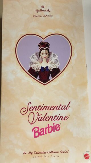 1996 Mattel Hallmark Special Edition Sentimental Valentine Barbie Doll 16536