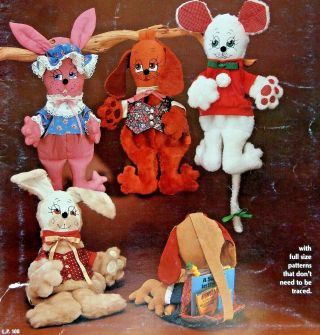 Vintage Kids Animal Back Packs & Totes Pattern Book - Betty Mckay