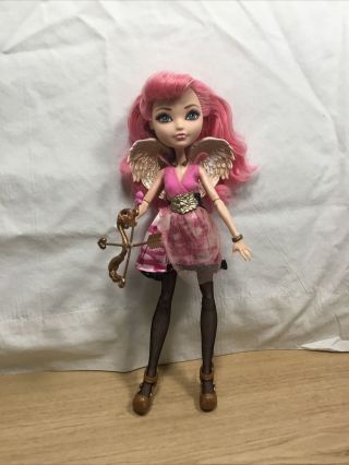 Ever After High C.  A.  Cupid Doll With Outfit Wings Bow & Arrow Belt