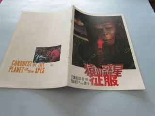 Conquest Of The Planet Of The Apes Movie Program From Japan (8)
