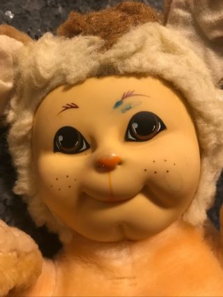 Vintage Animal Toy 1984 Rubber Face Lion