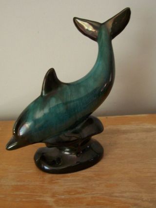 Vintage Blue Mountain Pottery 8 " Dolphin