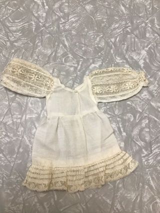 Vintage Baby Doll Dress Ideal Vogue Bisque Effanbee French German White Small