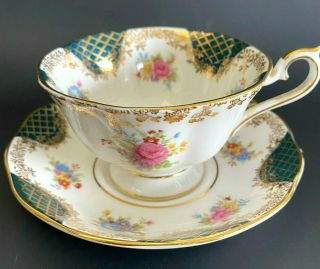 Vintage Royal Albert Empress Series Cleopatra 1983 Tea Cup And Saucer England