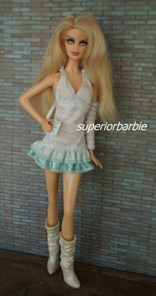 My Scene Barbie My Bling Bling Halter Dress And Slouch Rhinestone Boots