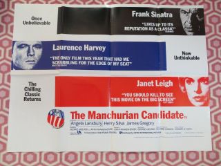 The Manchurian Candidate 1988 Uk Re - Release Quad Poster Frank Sinatra Jan Leigh