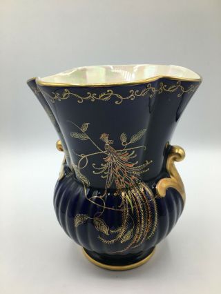 Vintage Crown Devon Art Deco Vase (ah139g)