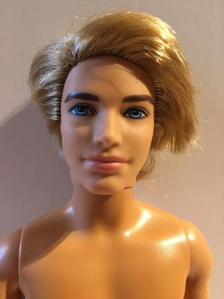 Barbie Rooted Hair Ken Doll Blonde Nude (4z)
