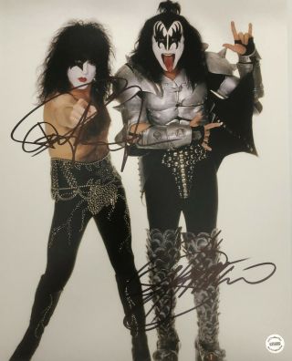 Gene Simmons & Paul Stanley Hand Autographed Signed " Kiss " 8 " X 10 " Photograph 3