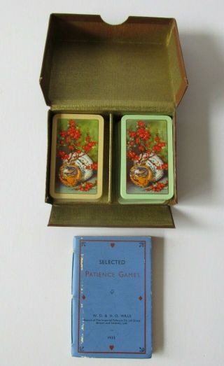 Vintage Miniature Double Deck Of Patience Playing Cards - 1933