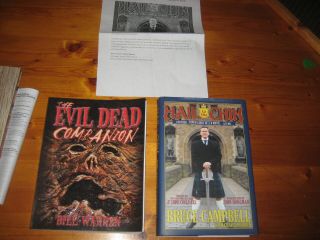 Signed Hail To The Chin/ Evil Dead Companion Book,  Bruce Campbell
