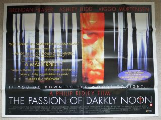 The Passion Of Darkly Noon Quad Film Cinema Poster 1995