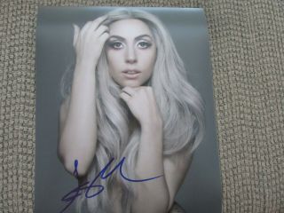 Lady Gaga A Star Is Born 8x10 Photo Signed