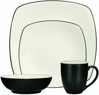 Noritake Colorwave Square 4 - Piece Place Setting In Graphite - Without Box